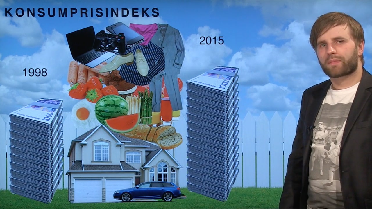 Skjermbilde fra videoundervisning